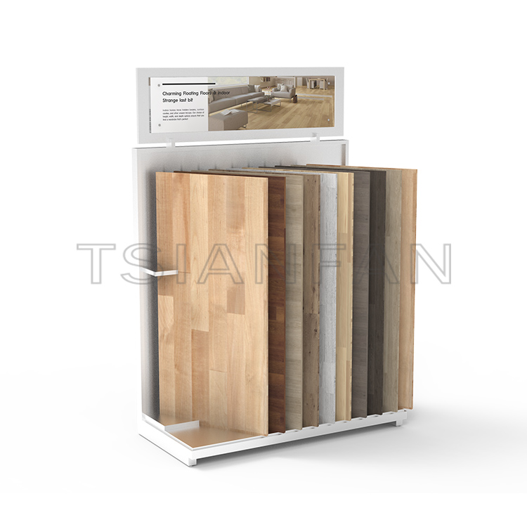 store fixtures and displays for Porcelain tile wood flooring tiles display Stand-WE2037
