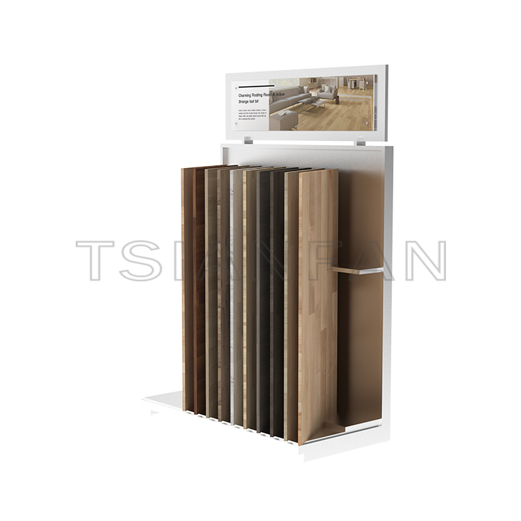 store fixtures and displays for Porcelain tile wood flooring tiles display Stand-WE2037