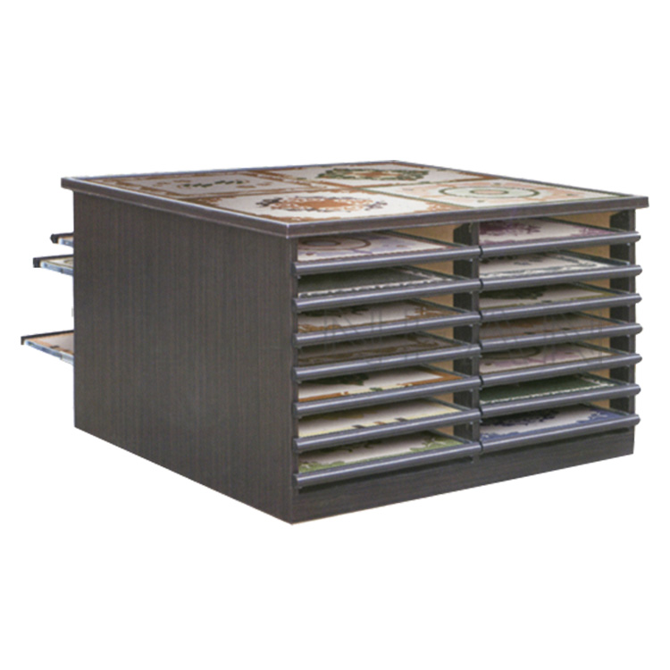 Wholesale marble tile mosaic sample tabletop display cabinets-MC1003