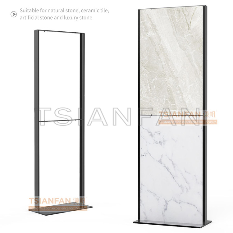 2023 floor-to-ceiling display with rotating marble panels-SG1002