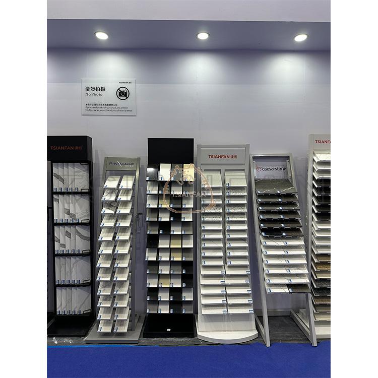 sale display tile showroom design ideas supermarket shelves