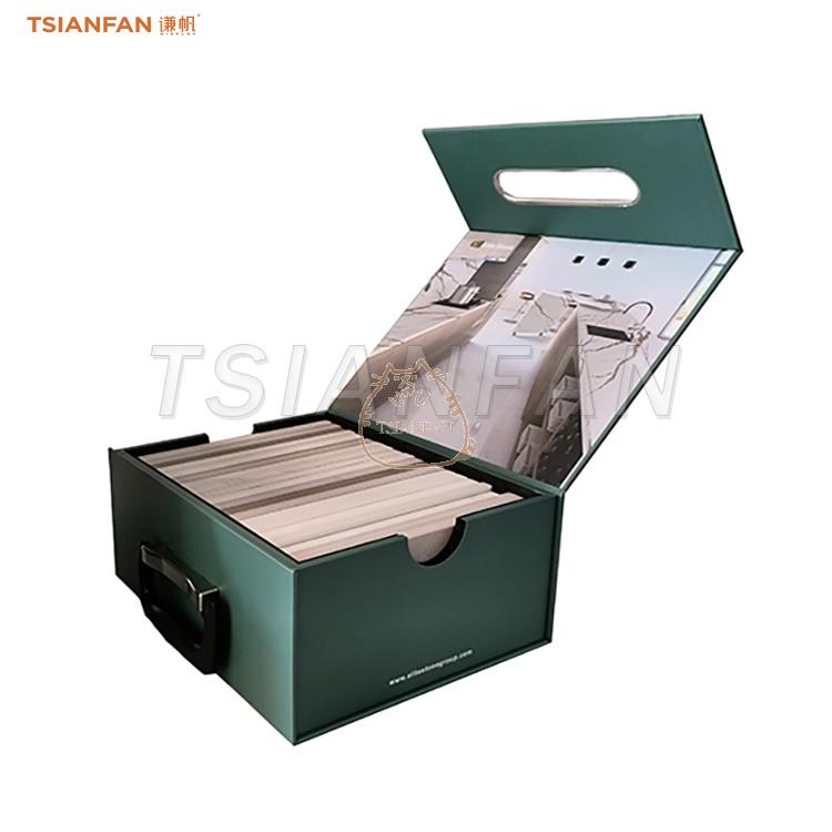 Plastic sample packing box Quartz marble suitcase