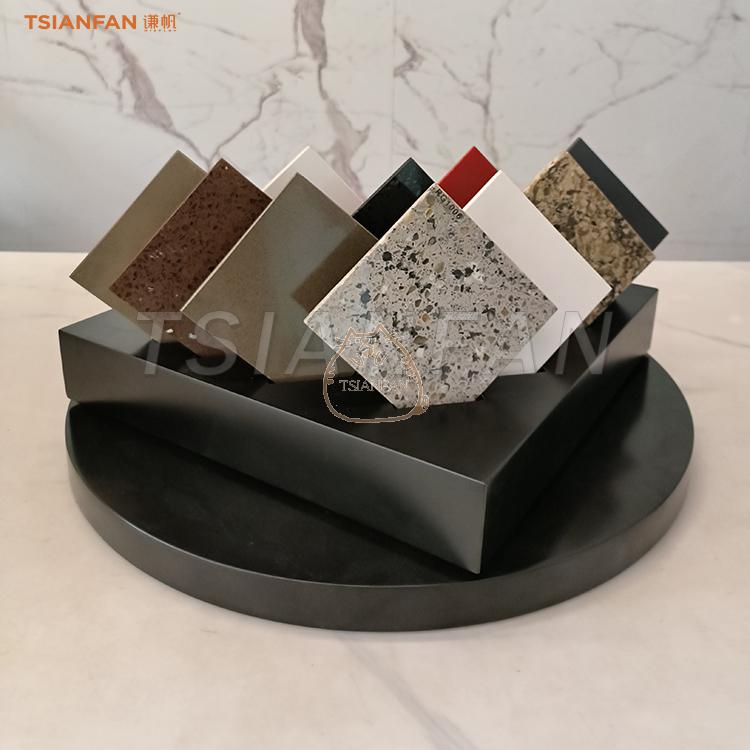 Quartz stone tile display table new rotary table customization