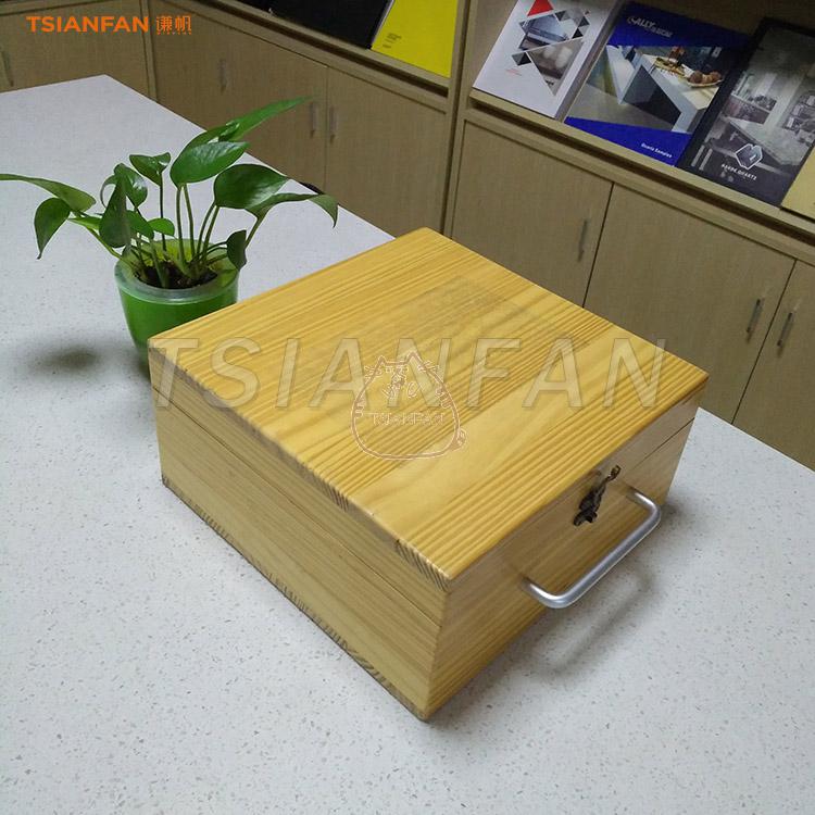 Solid wood hand box artificial stone exhibition scheme 