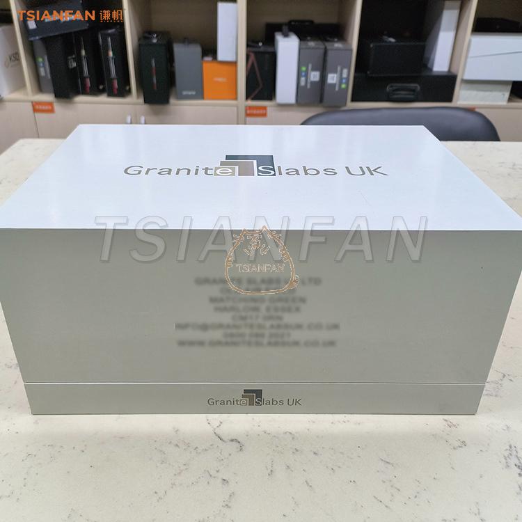 最高质量纸盒展示水磨石工程石样品盒