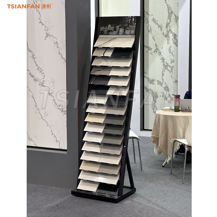 Special vertical display stand for ceramic tile exhibition for sale