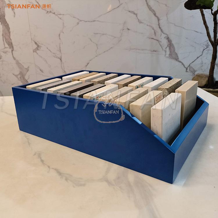 Design engineering stone kitchen tabletop display rack rust-proof countertop box
