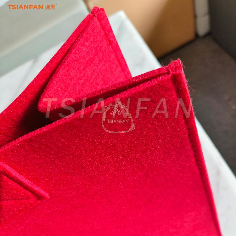 Red cloth bag high quality promotional tote bag portable packaging