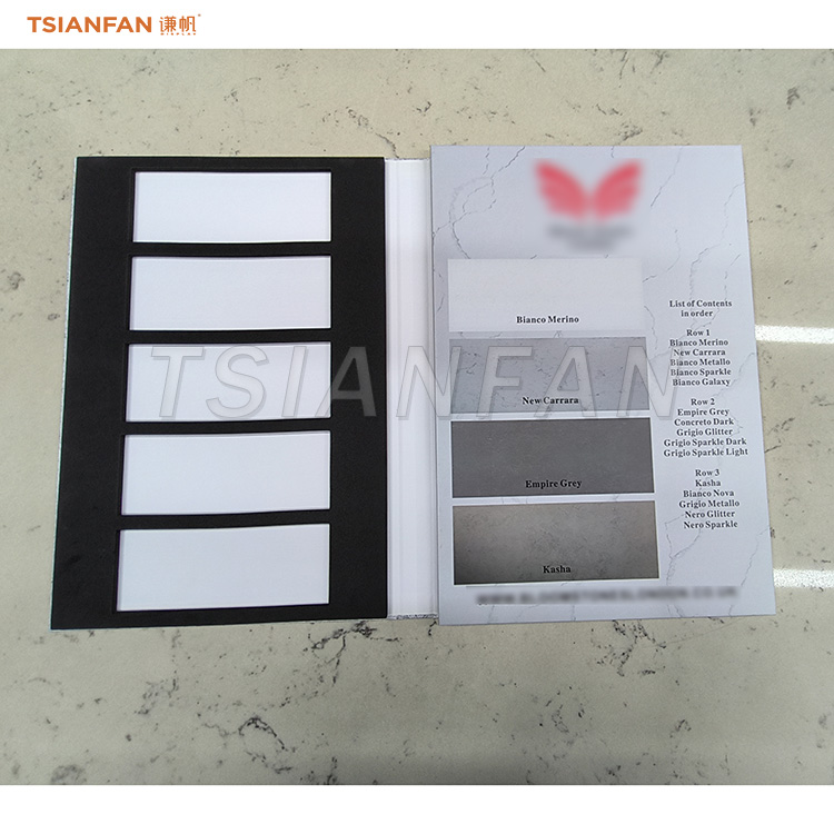 Two folding tile sample brochure high quality folding brochure design