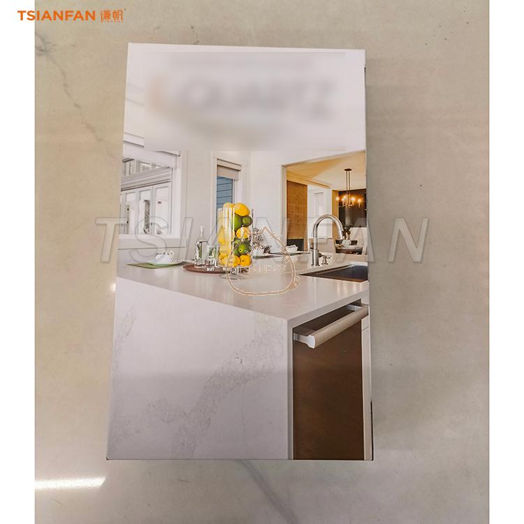 Terrazzo cardboard sample book high quality four-fold foldable promotional catalogue