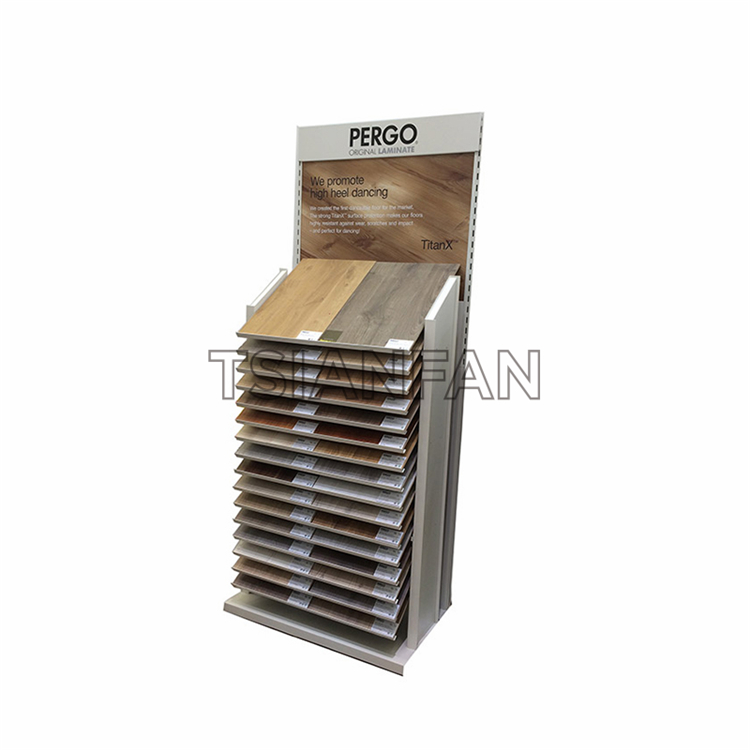Simple wooden floor display rack WE1008