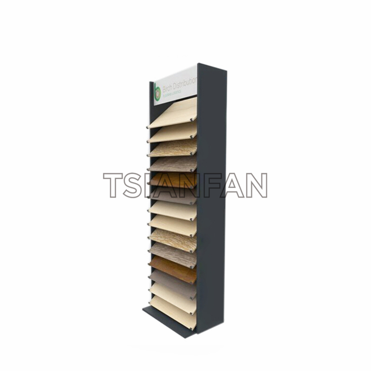 Simple wooden floor display rack WE1022