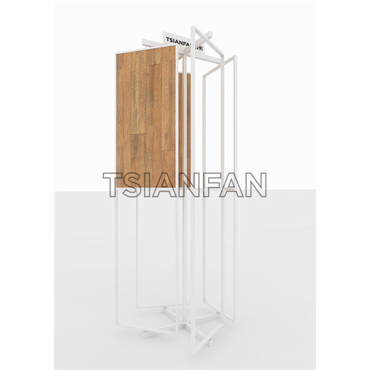 Simple wooden floor display rack WE806