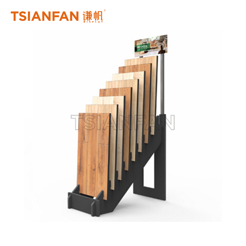Simple wooden floor display rack WE971