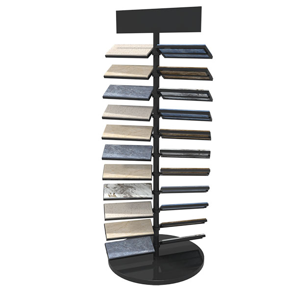 Outdoor Quartz Stone Tile Laminated Flooring Display Rack For Shop SRL010