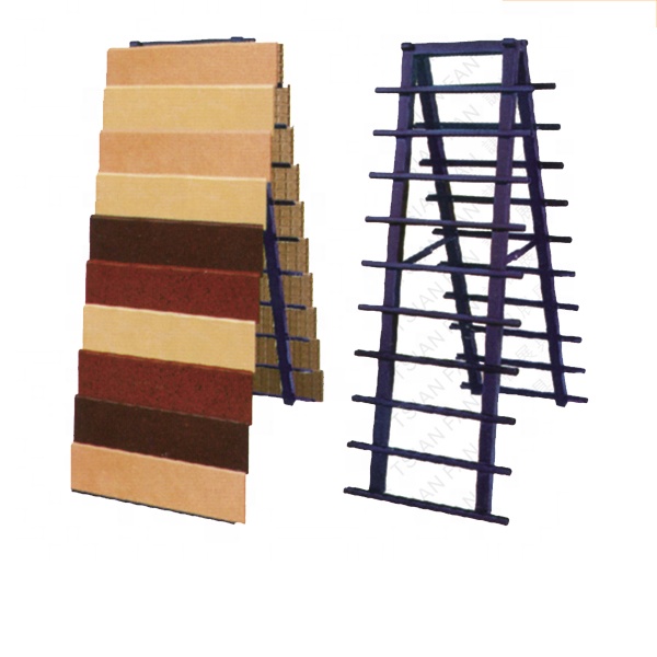 Metal Double-Sided A-Frame Loose Tile Display Rack for Ceramic Tile Sample Display