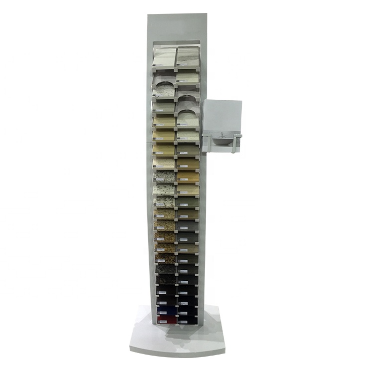 quartz stone Porcelain tile holder display steel Metal tower rack for showroom tile supplier Ideas