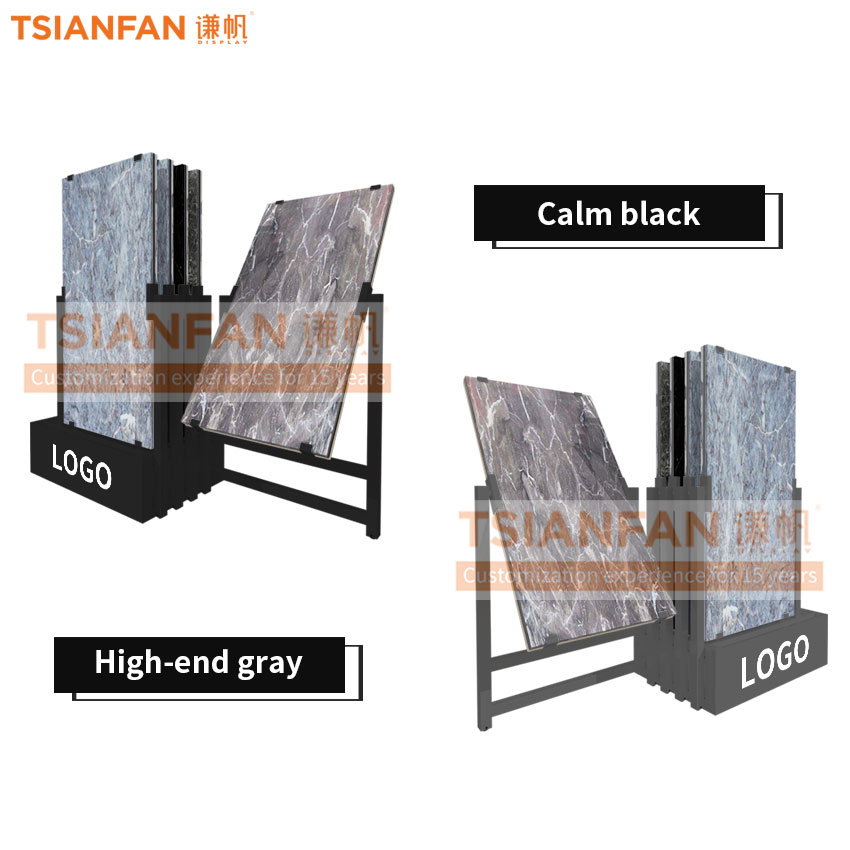 pull-out rotating ceramic tile floor sample display stand shelf frame ct602 