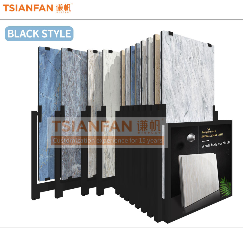 Ceramic tile sample Push and pull the upright display stand