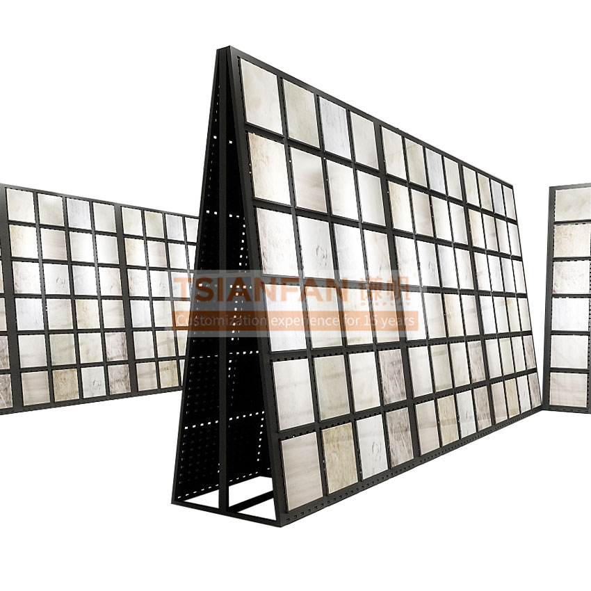 Ceramic tile bevel display rack