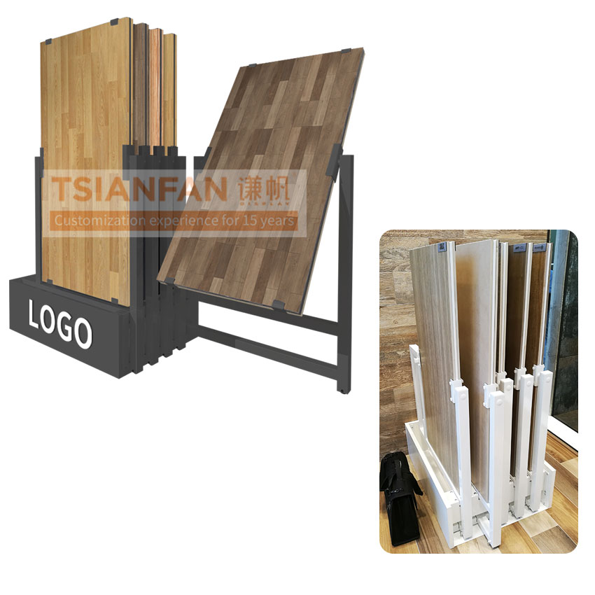 Wood Flooring push pull-out Display Rack