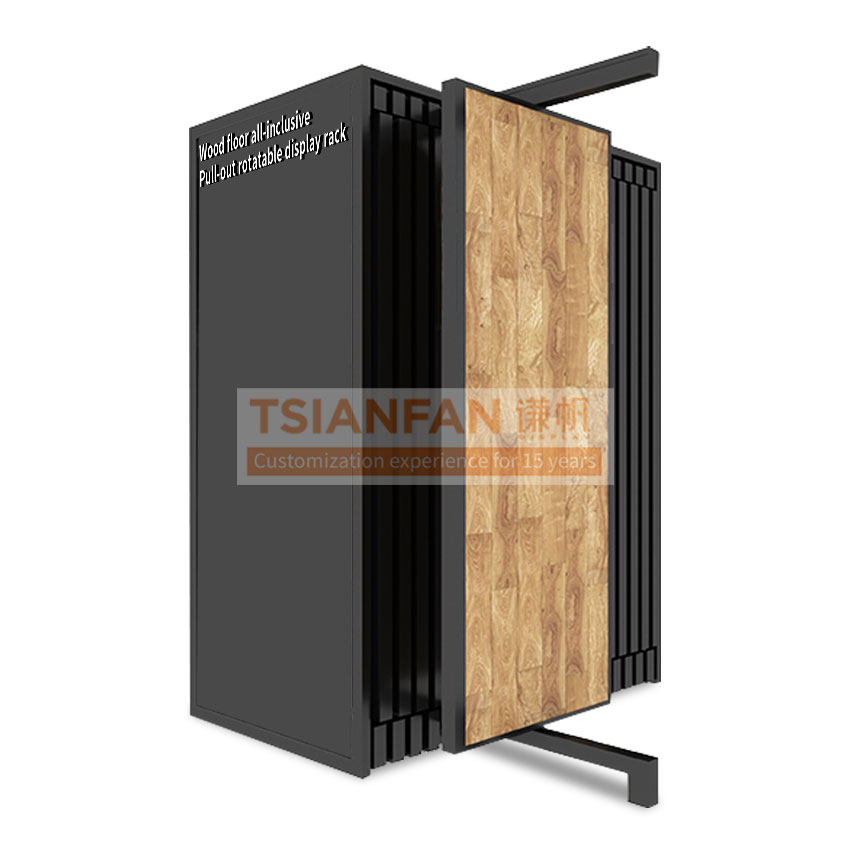 Factory Wooden Flooring Showroom Design Large wooden floor push-pull frame
