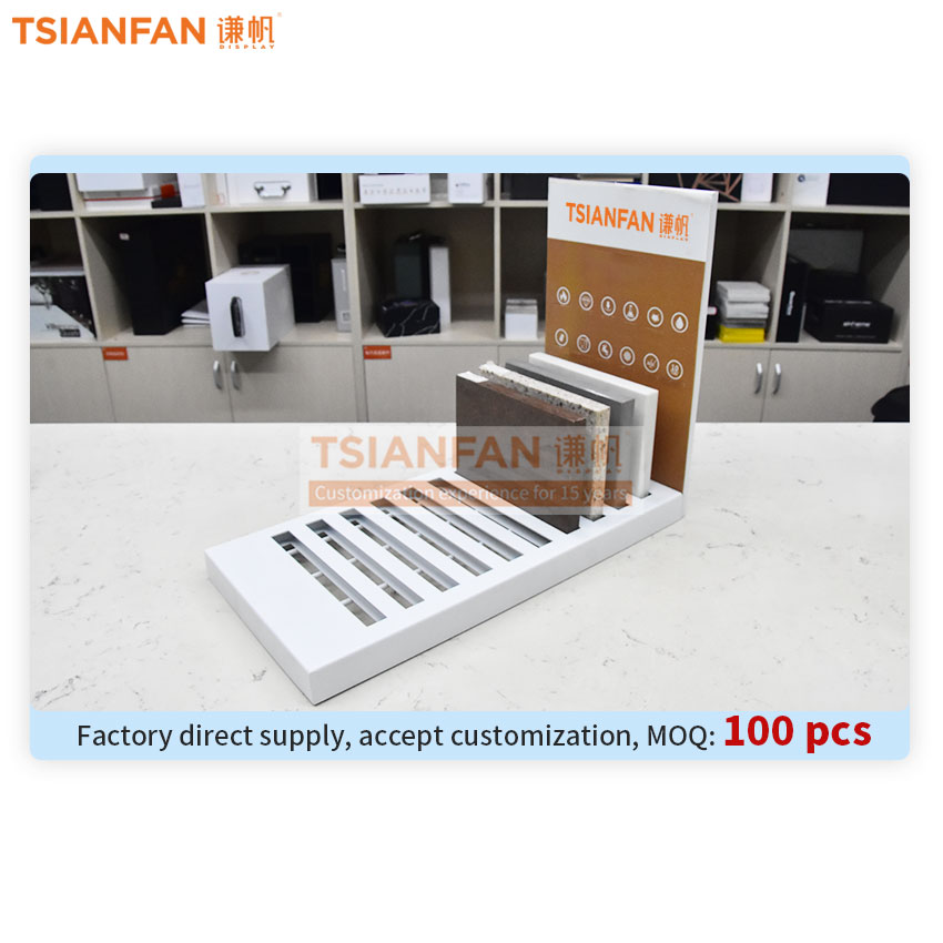 Quartzite  Ceramic tile sample counter display frame