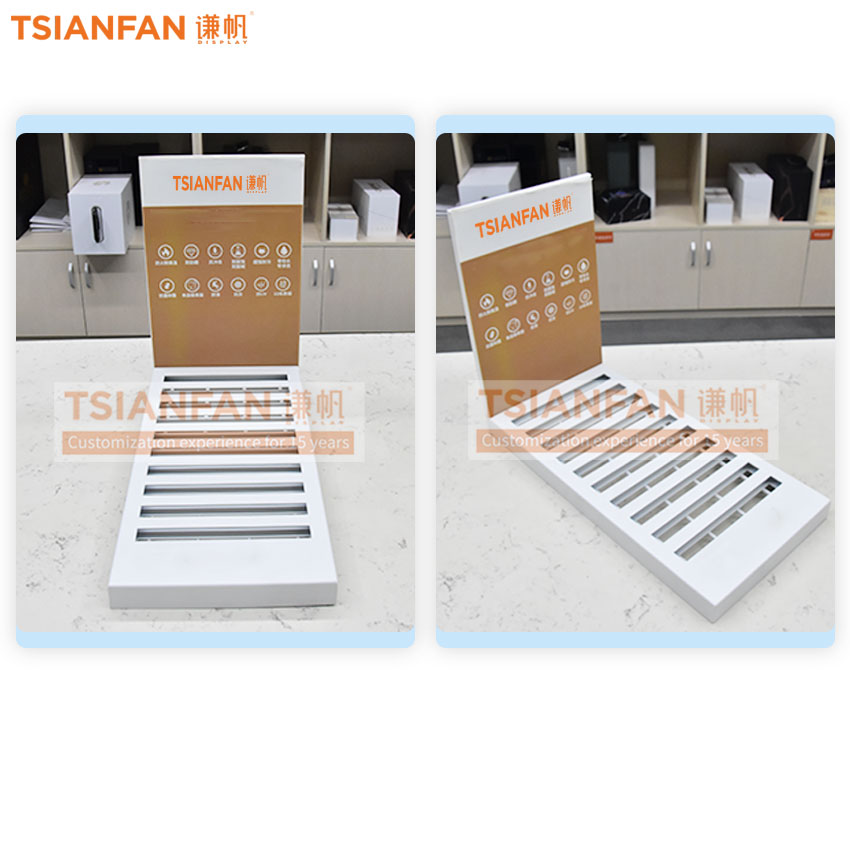 Quartzite Ceramic tile sample counter display frame