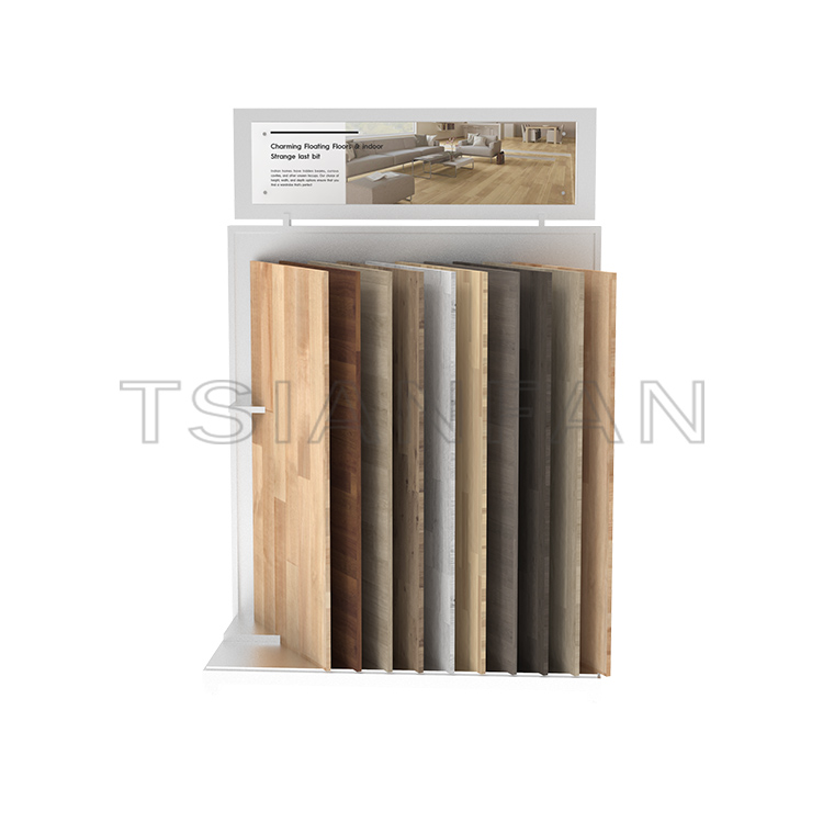 store fixtures and displays for Porcelain tile wood flooring tiles display Stand-WE2037