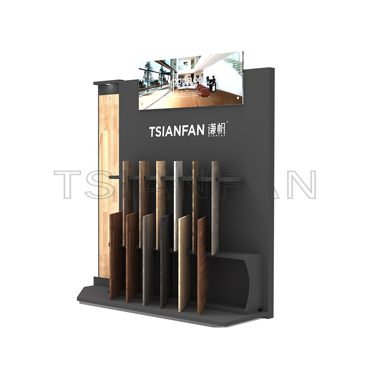 2022 store fixtures  Porcelain tile wood flooring tiles Flooring display Stand-WE2038