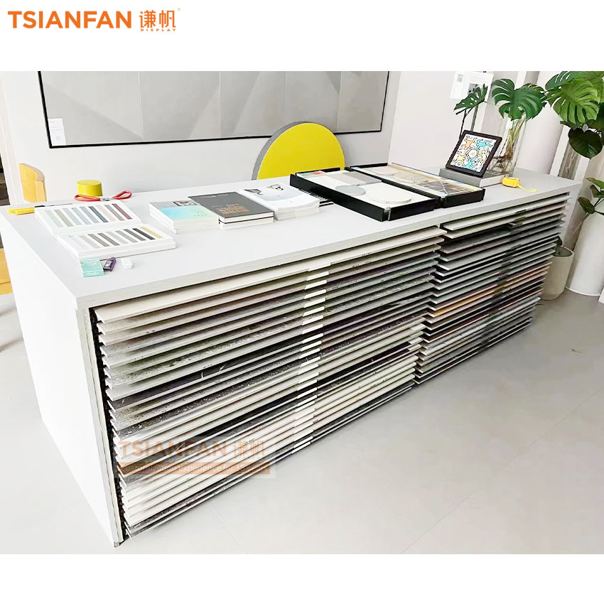 Tile drawer display Tile Board No border drawer display frame