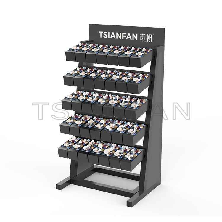 Natural cobblestone stone Collection rack Customize