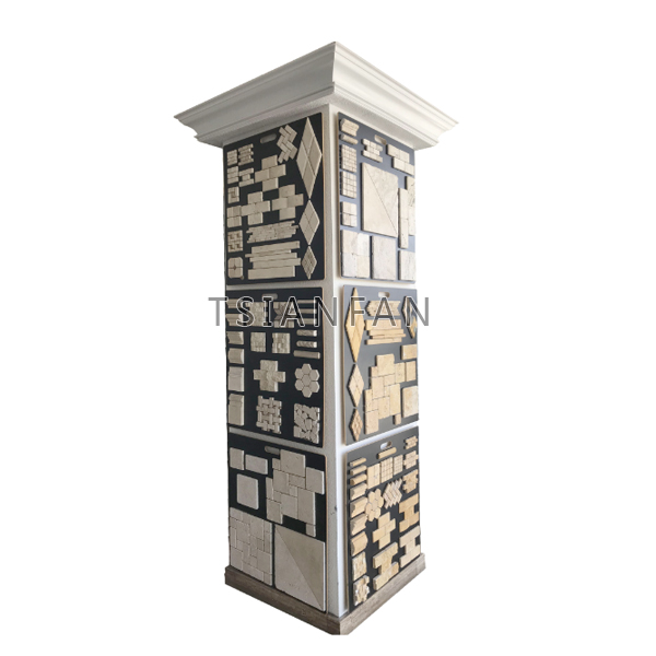New Design Mosaic stone sample steel floor stand display stand ML104