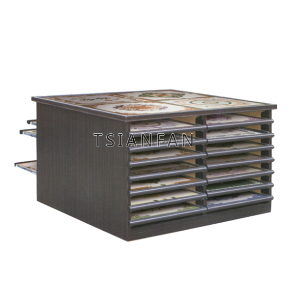 Mosaic combination design Mosaic tile stone sample drawer display rack Marble Granite Cabinet MC1003