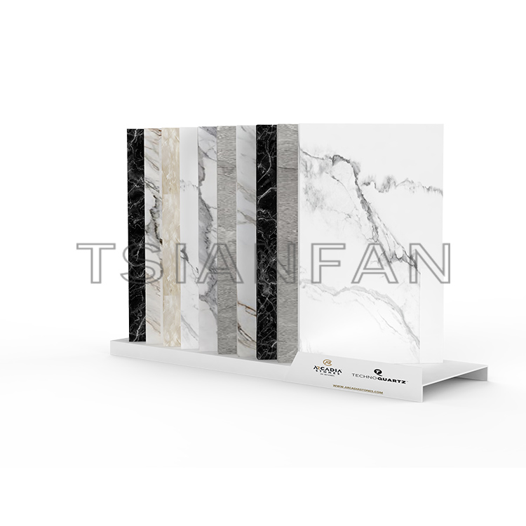 Marble Simple Desktop Tile Quartz Granite Stone Sample Display Stand Countertop Display SR820