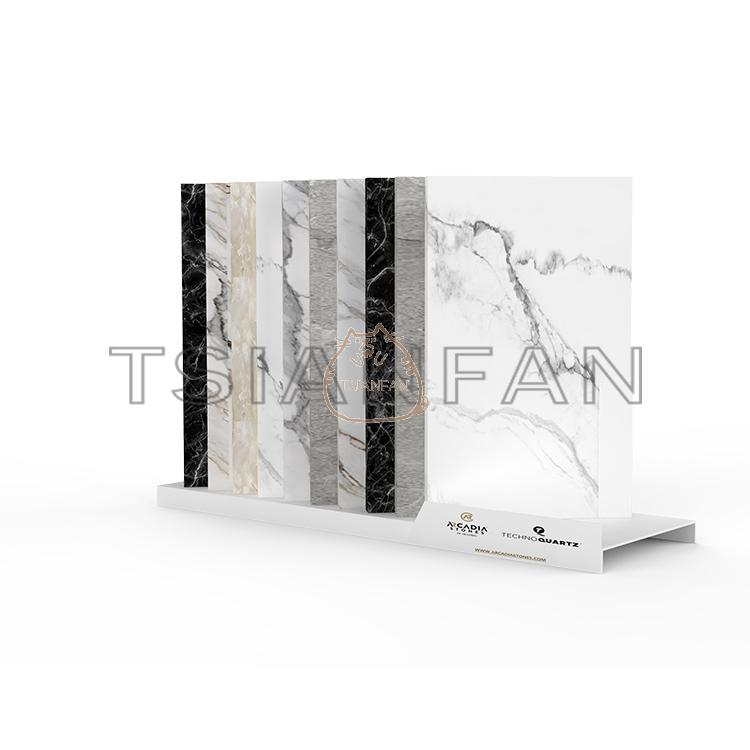 Marble Simple Desktop Tile Quartz Granite Stone Sample Display Stand Countertop Display SR820