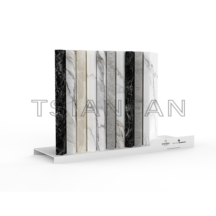 Marble Simple Desktop Tile Quartz Granite Stone Sample Display Stand Countertop Display SR820