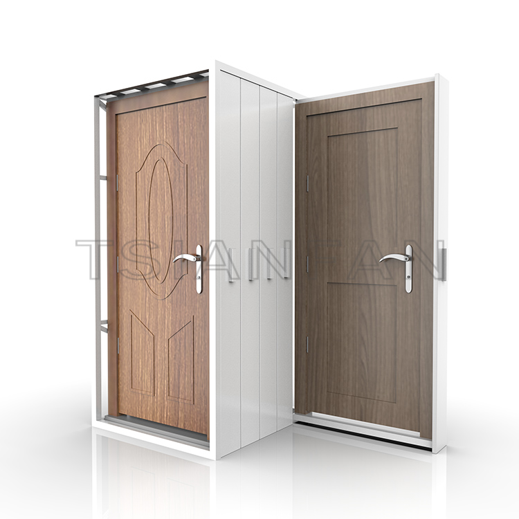 Showroom Modern Door Display push pull metal display cabinet KK002