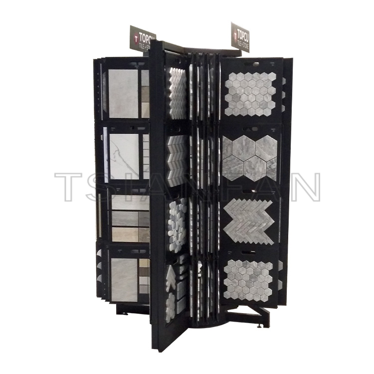 Wholesale custom mosaic metal flip display shelf-MF012