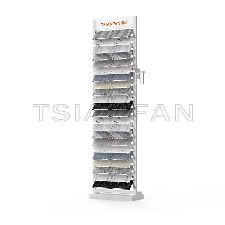 Floor display rack of marble tile in exhibition hall-SRL018