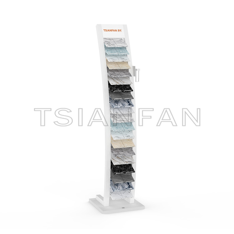 Custom quartz granite display stand SRL017-white