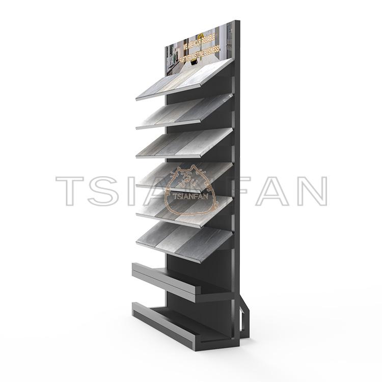 Custom Quartz Stone Waterfall Type Floor Display Stand -SG002