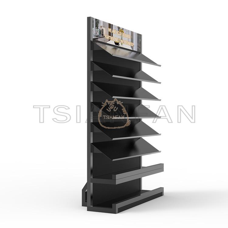 Custom Quartz Stone Waterfall Type Floor Display Stand -SG002