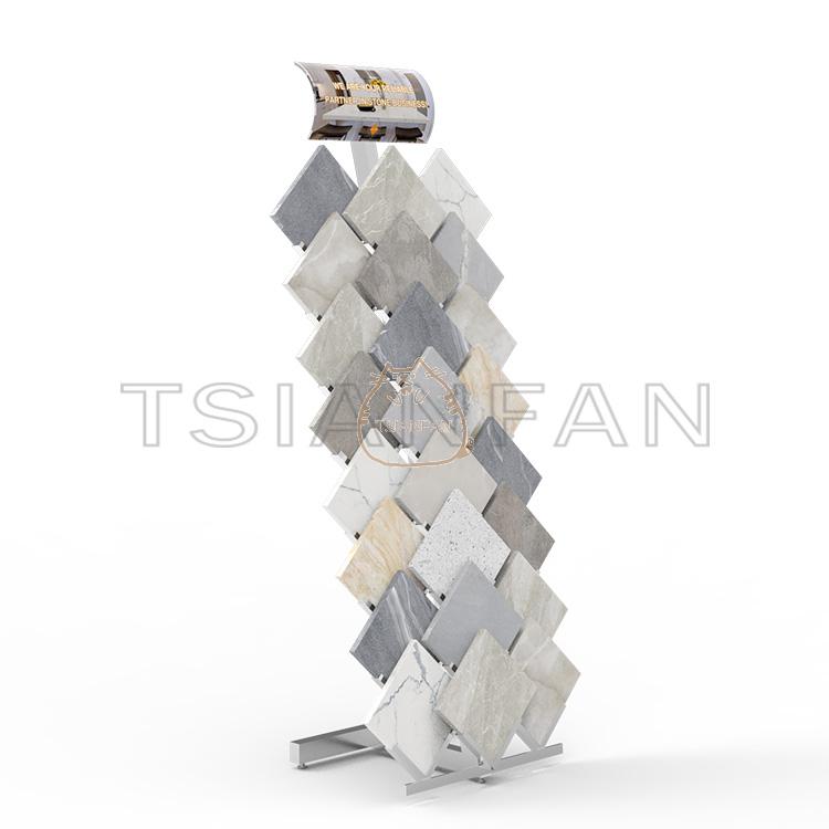 Quartz Stone tile display stand showroom interior design-SG1014