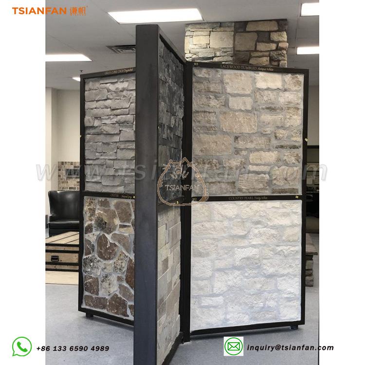 Cultural SLATE rotating stand floor sample stand outdoor stone display