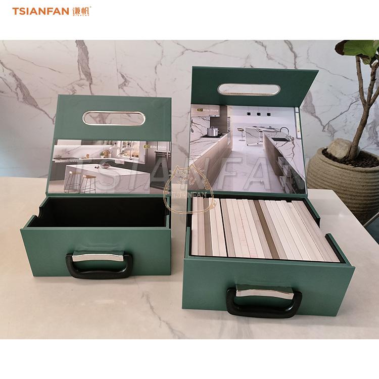 Plastic sample packing box Quartz marble suitcase