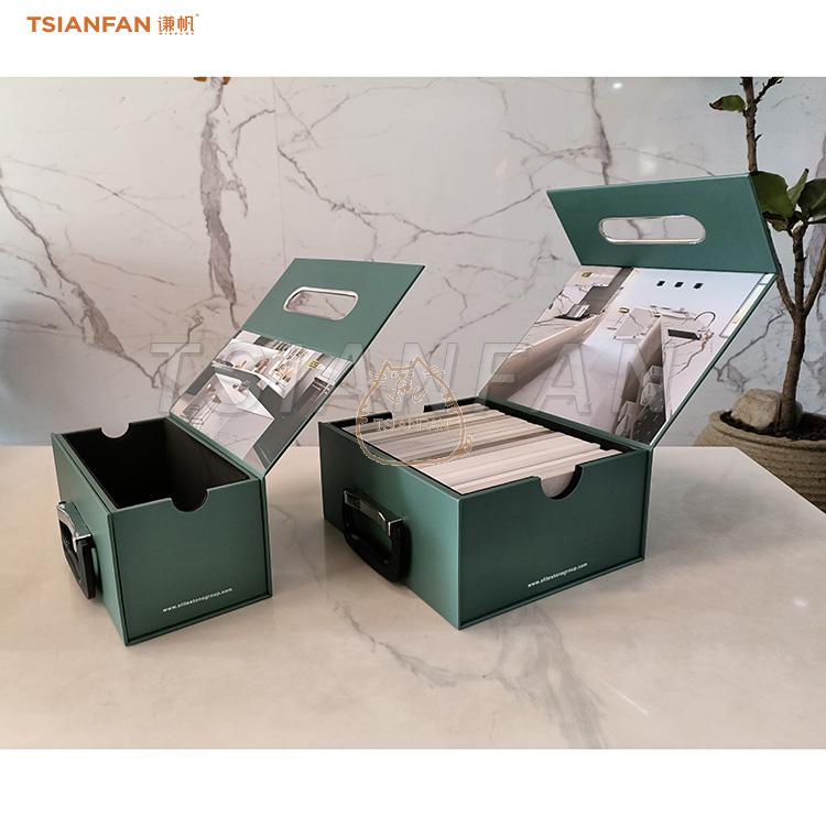 Plastic sample packing box Quartz marble suitcase