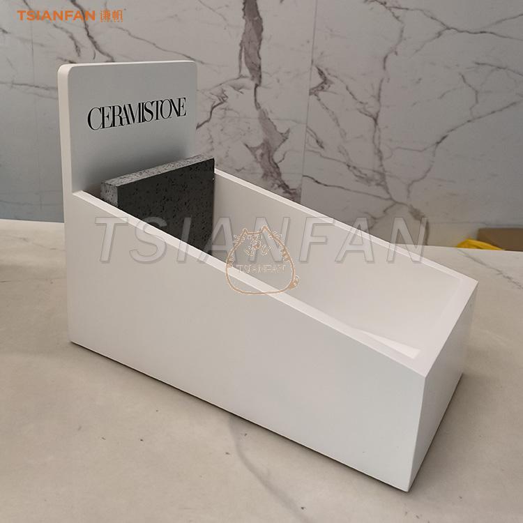 Quartz MDF countertop box boutique stone sample display box