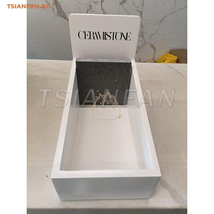 Quartz MDF countertop box boutique stone sample display box