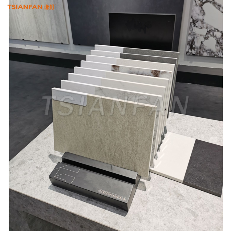 Purchase artificial stone countertop rack-customized stone display rack for sale
